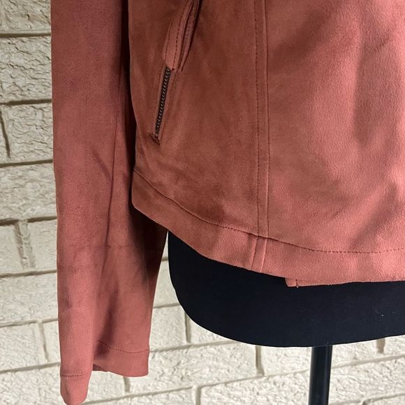 Women’s Bomber Moto Jacket Good Hart size Large NWOT - Picture 3 of 16